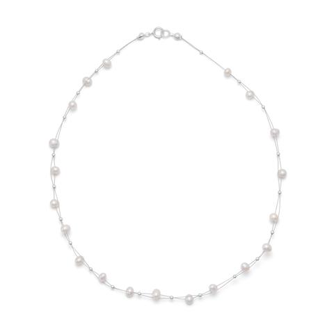 Double Strand Cultured Freshwater Pearl Necklace